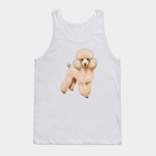 Cute Poodle Drawing Tank Top